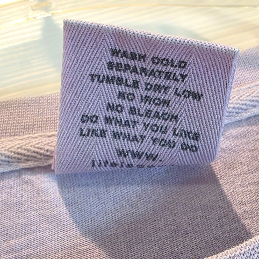 VTG Life is Good Long Sleeve Tee Womens Sz Large Lavender Purple Snowboard - Picture 9 of 11